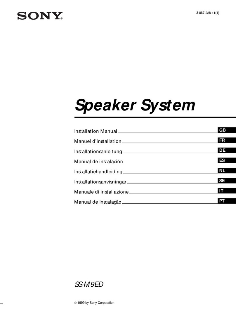 Sony SS-M9ED User manual
