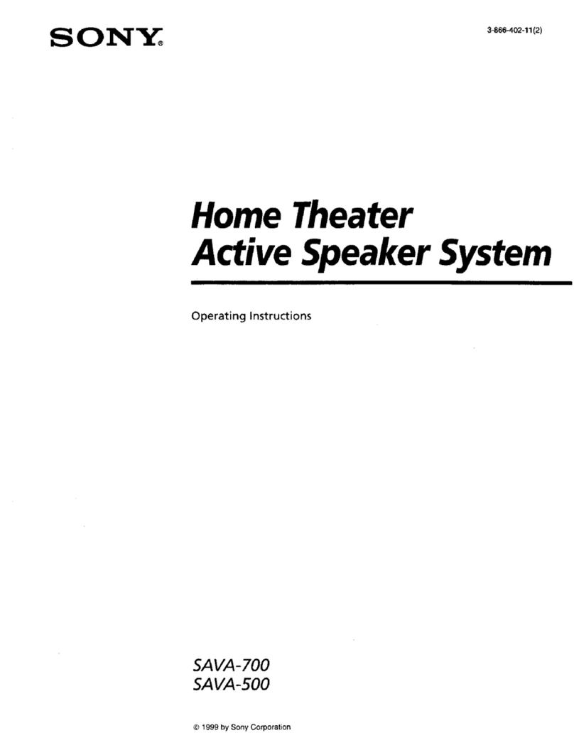 Sony SA-VA700 operating instructions