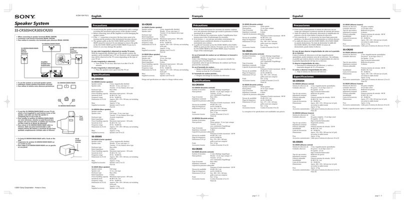 Sony CR205 user manual