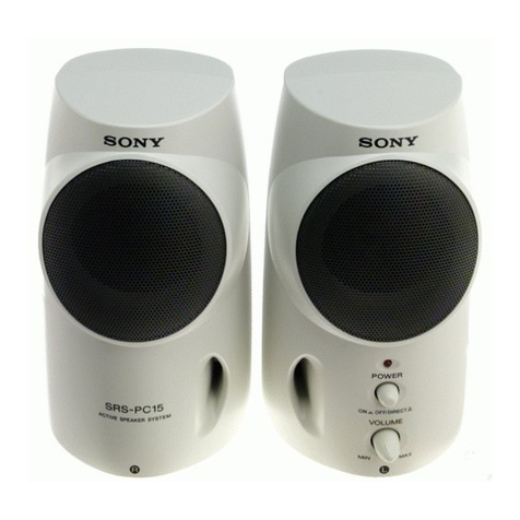 Sony SRS-PC15 User manual Sony SRS-PC15 User manual
