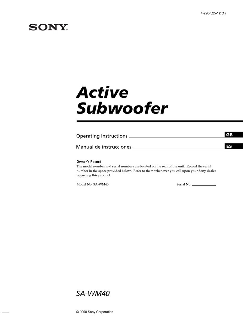 Sony SA-WM40 User manual