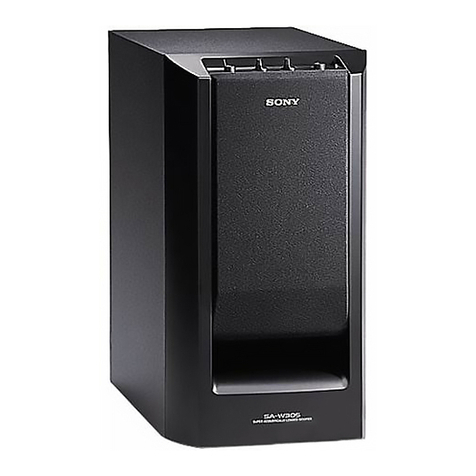 Sony SA-W305 operating instructions
