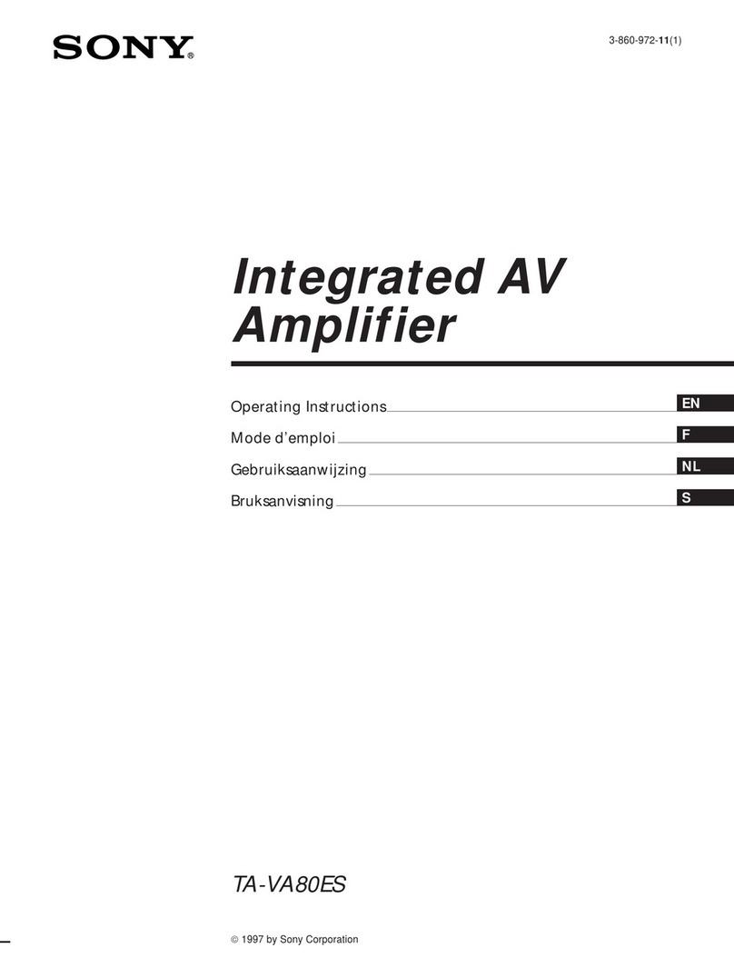Sony TA-VA80ES operating instructions