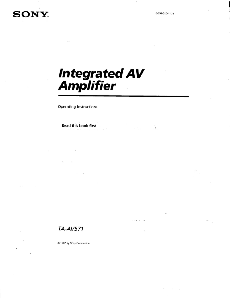 Sony TA-AV571 - Integrated A/v Amplifier User manual
