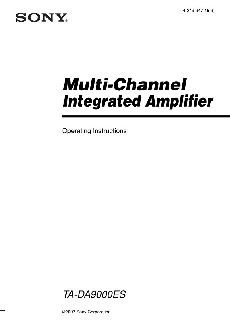 Sony TA-DA9000ES operating instructions