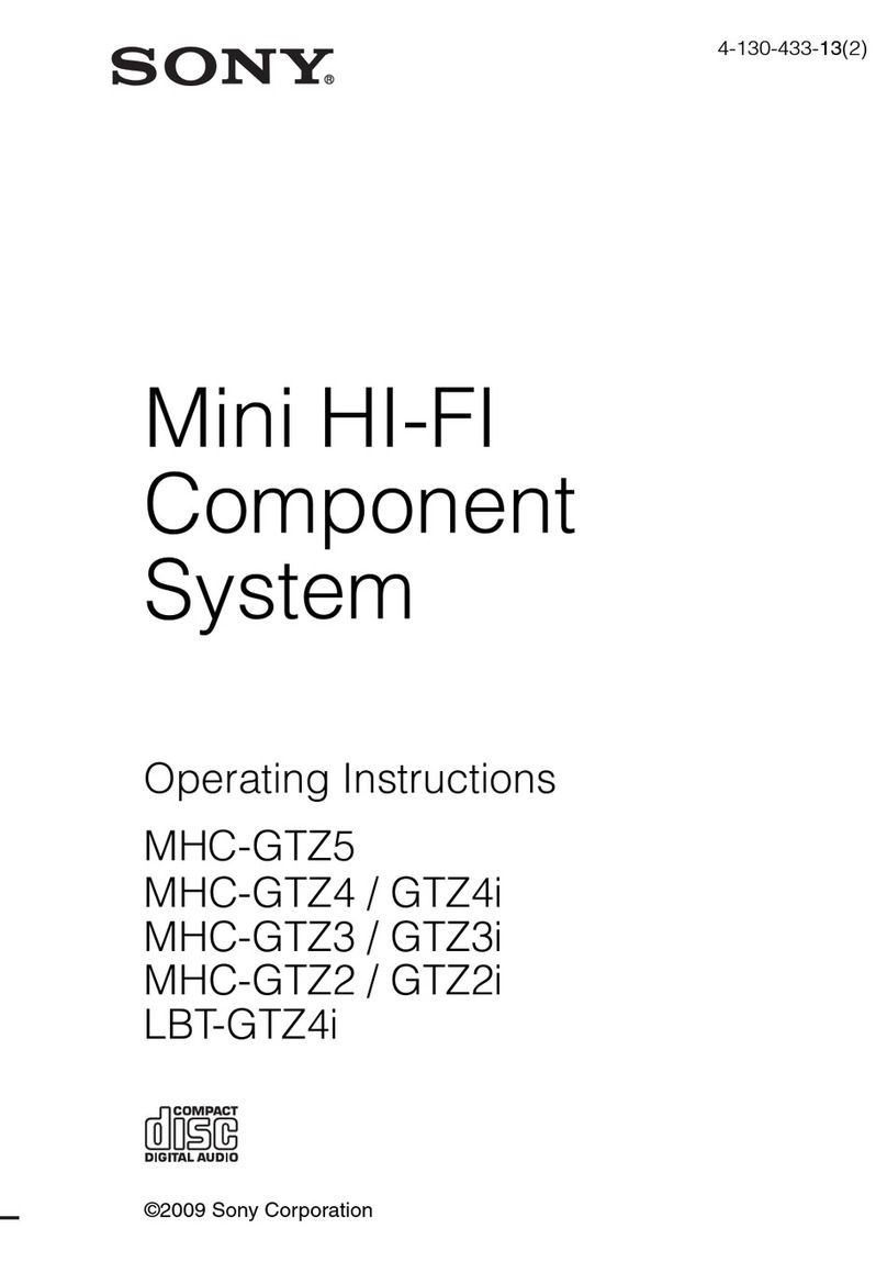 Sony LBT-GTZ4i - CD Changer Mini Shelf System User manual