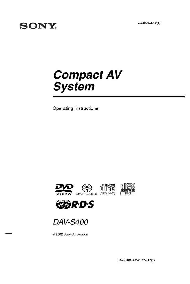 Sony DAV-S400 User manual