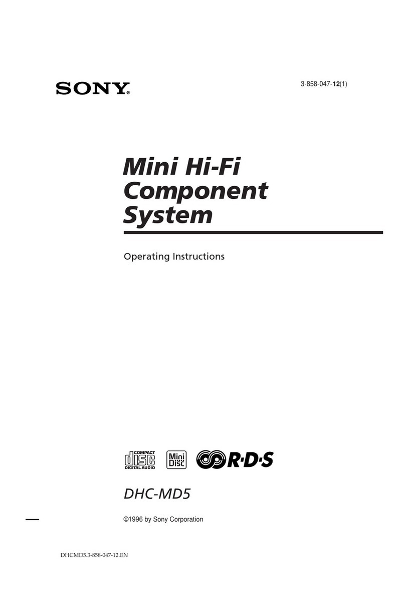 Sony DHC-MD5 User manual Sony DHC-MD5 User manual