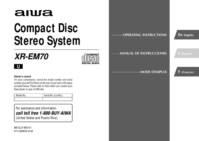 Aiwa XR-EM70 operating instructions