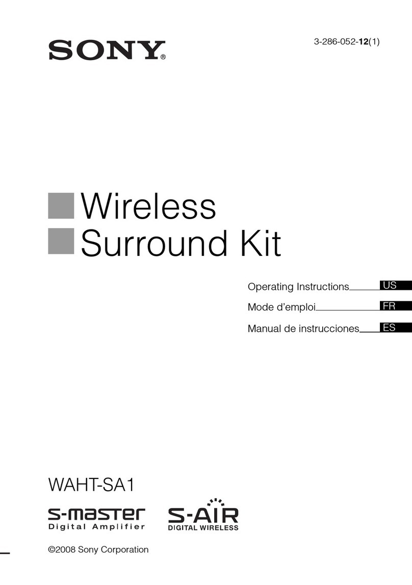 Sony WAHTSA1 - Wireless Audio Delivery System User manual