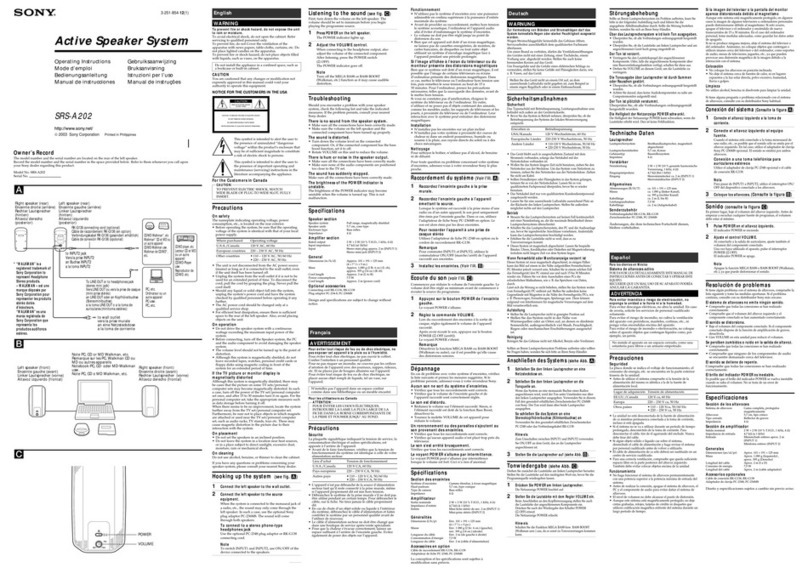 Sony Espanol) operating instructions