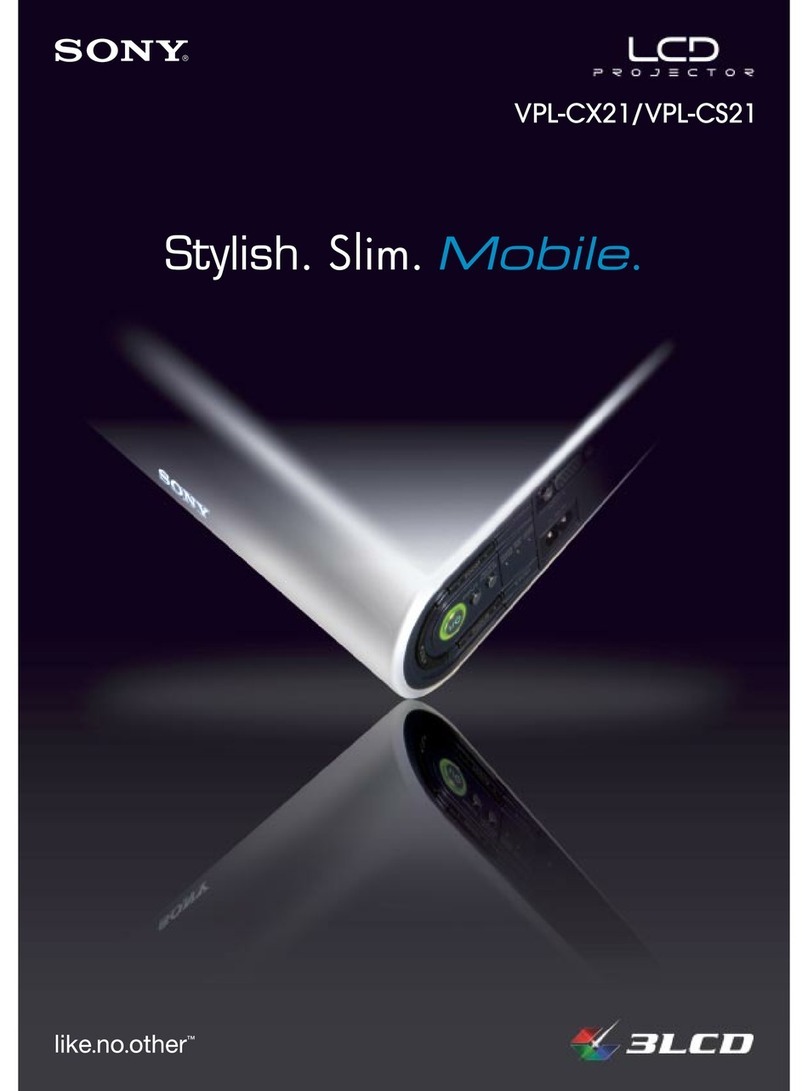 Sony VPL-CS21 Brochure & specs