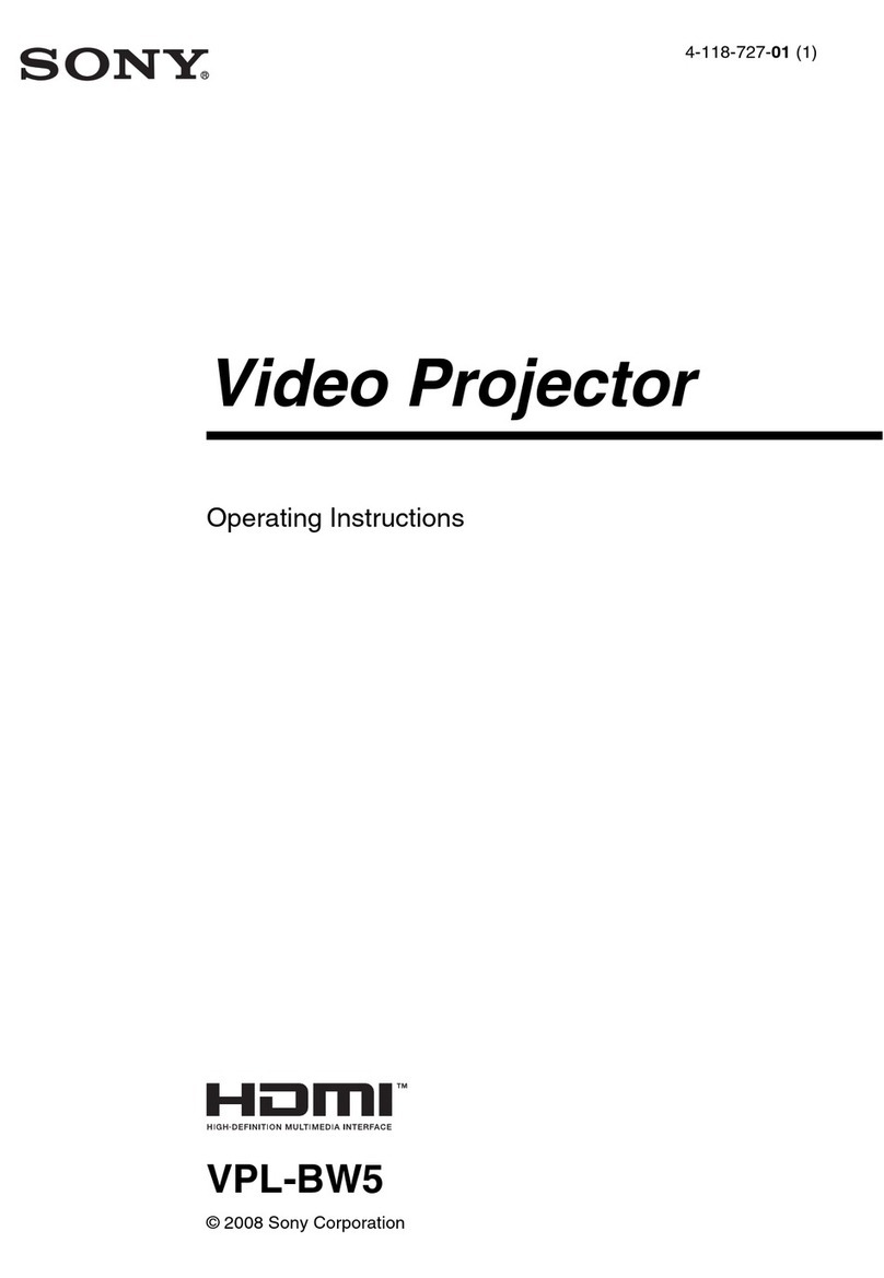 Sony HDMI VPL-BW5 User manual