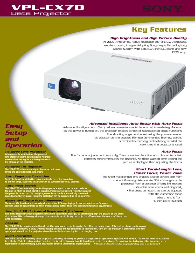 Sony VPL-CX70 User manual