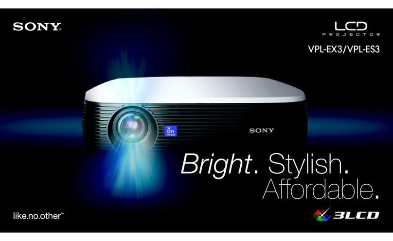 Sony VPL-EX3 User manual
