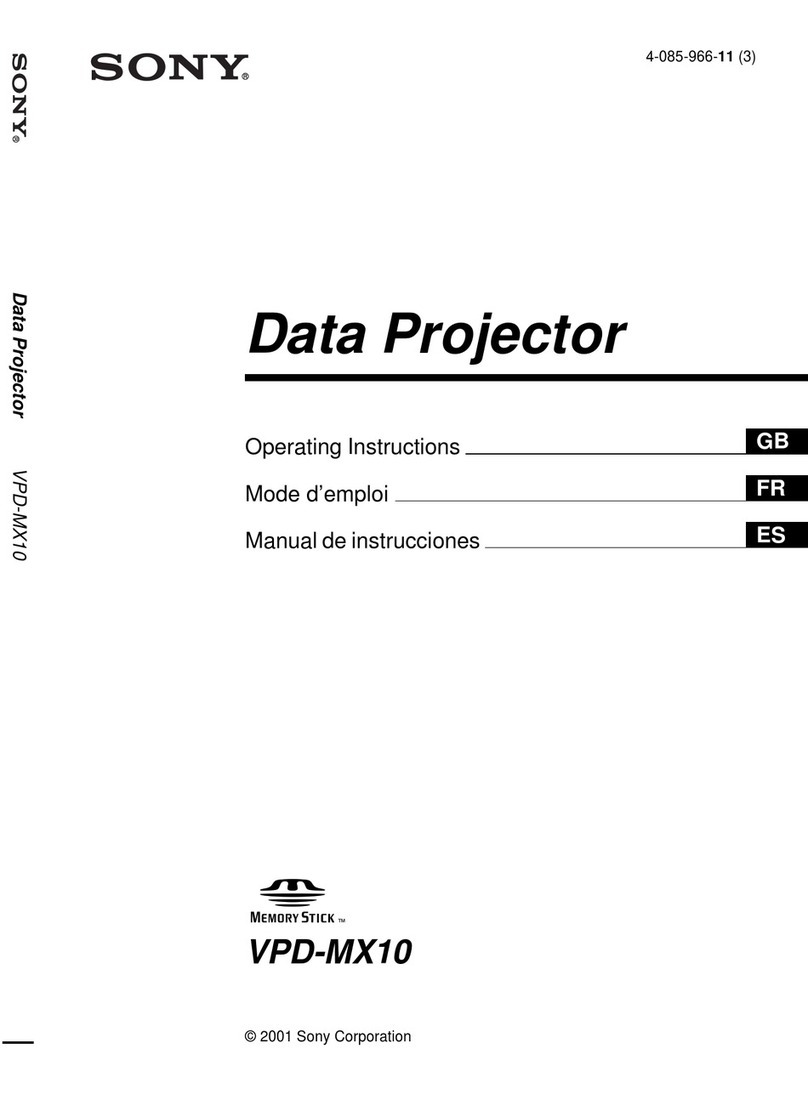 Sony VPD-MX10 User manual