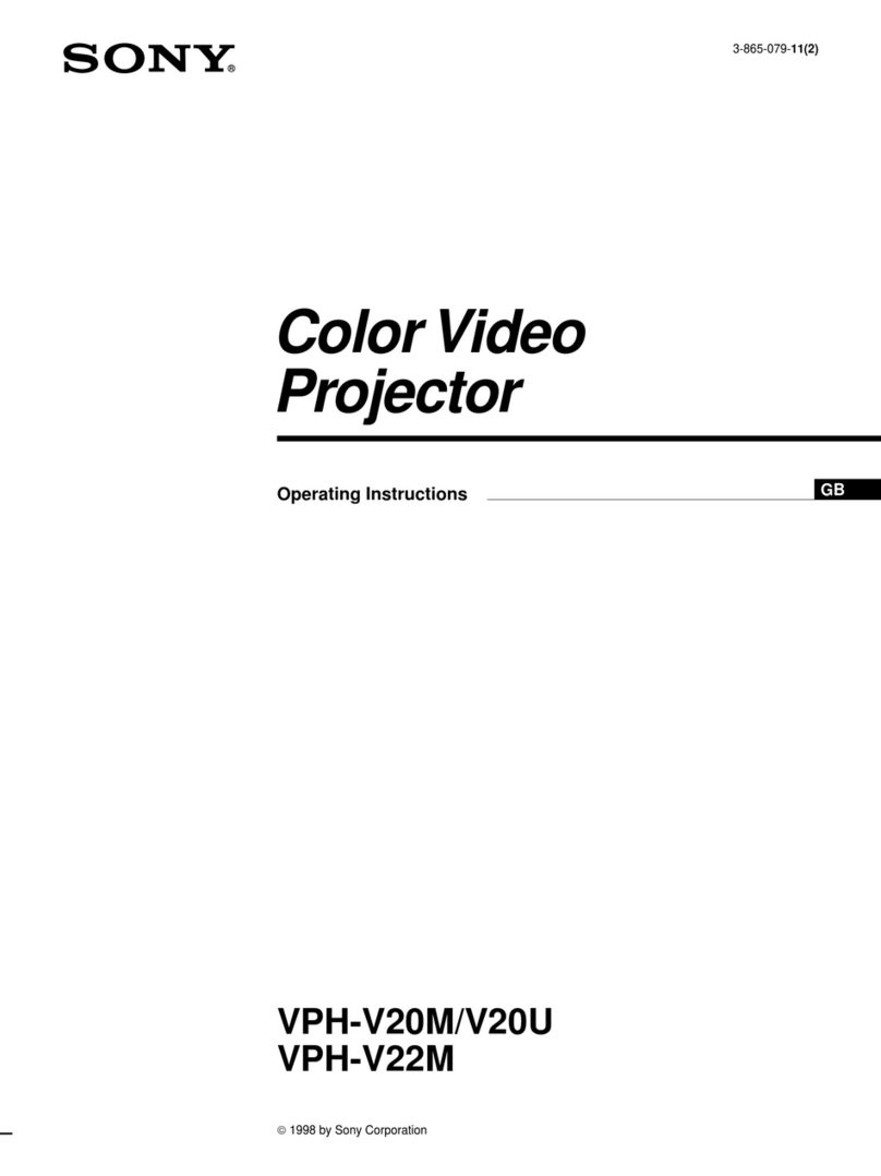 Sony VPH-V20M User manual
