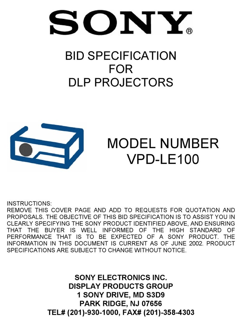 Sony VPD-LE100 User manual