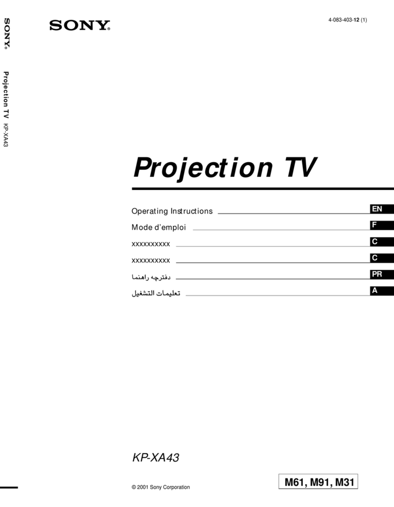 Sony KP-XA43 User manual