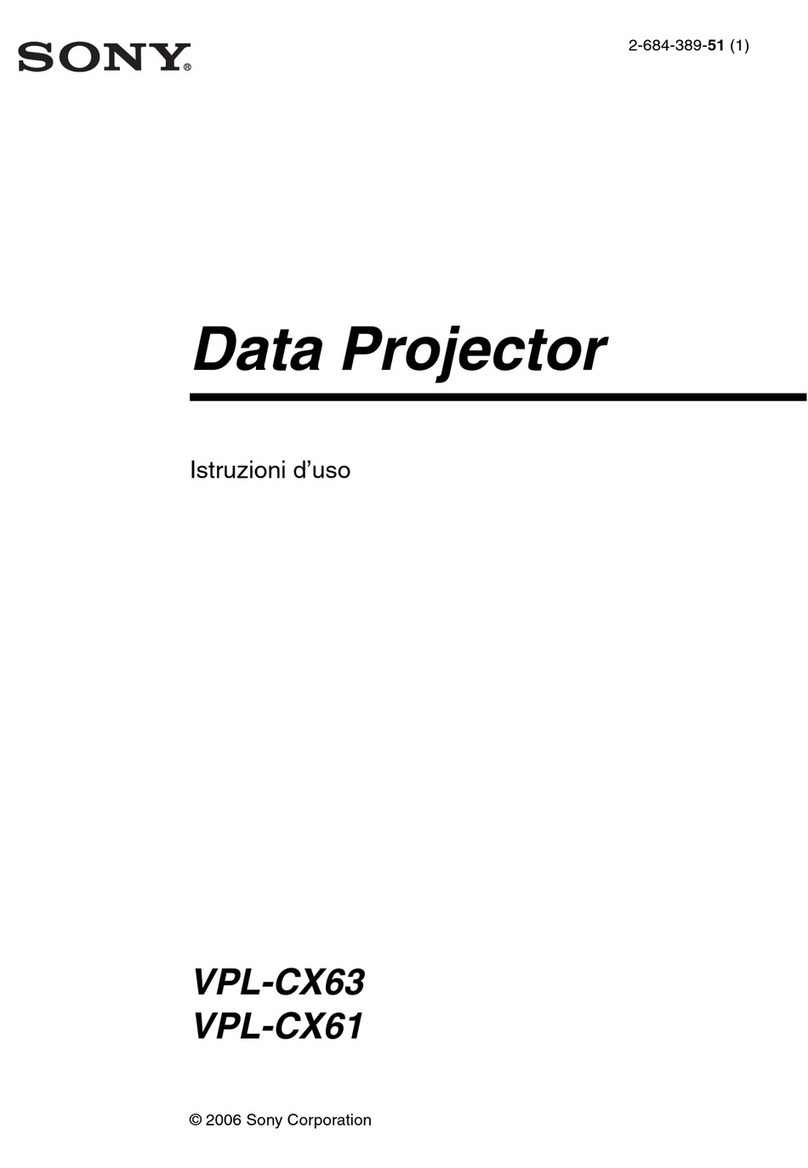 Sony VPL-CX61 User manual