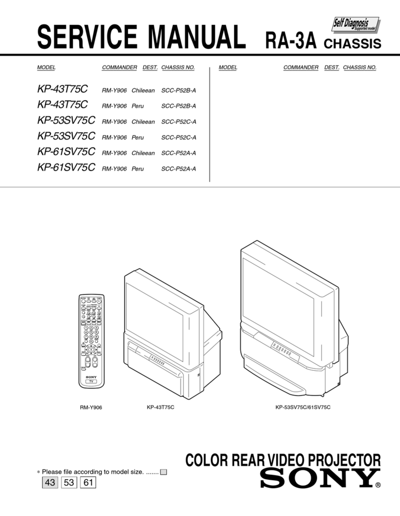 Sony KP-43T75C User manual Sony KP-43T75C User manual