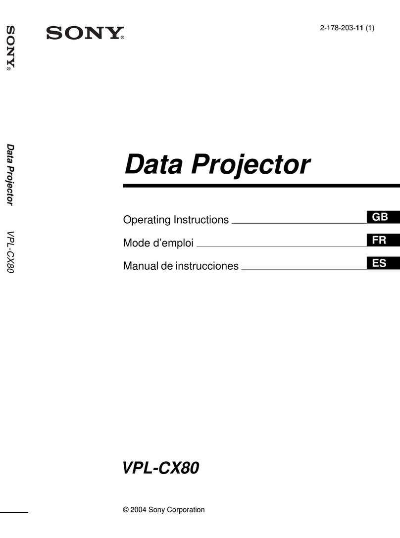 Sony VPL-CX80 User manual