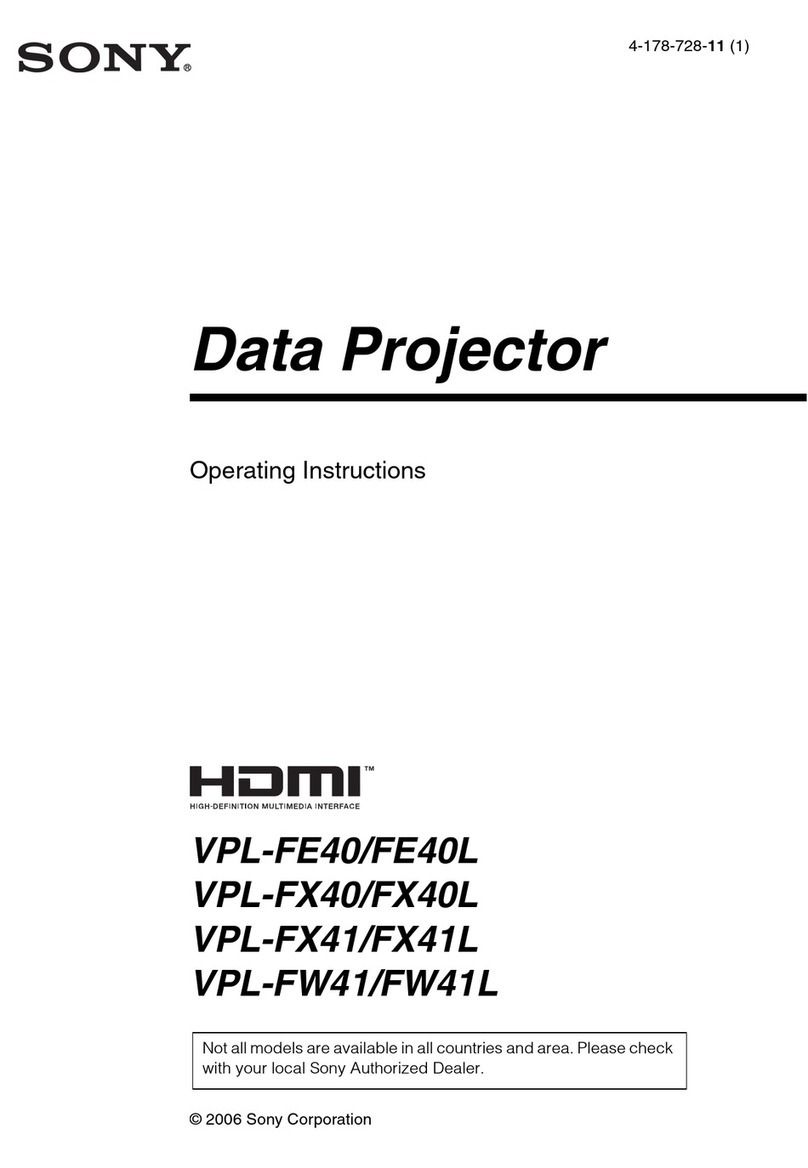 Sony VPL-FE40/FE40L operating instructions