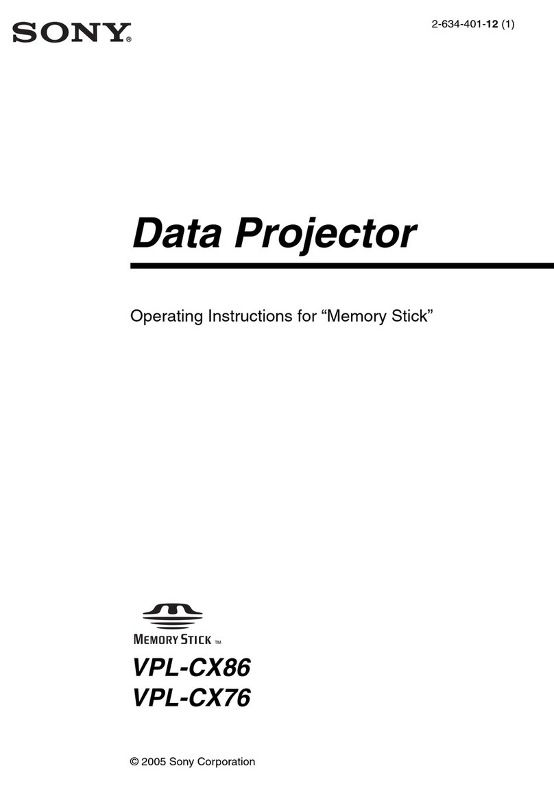 Sony VPL-CX76 User manual