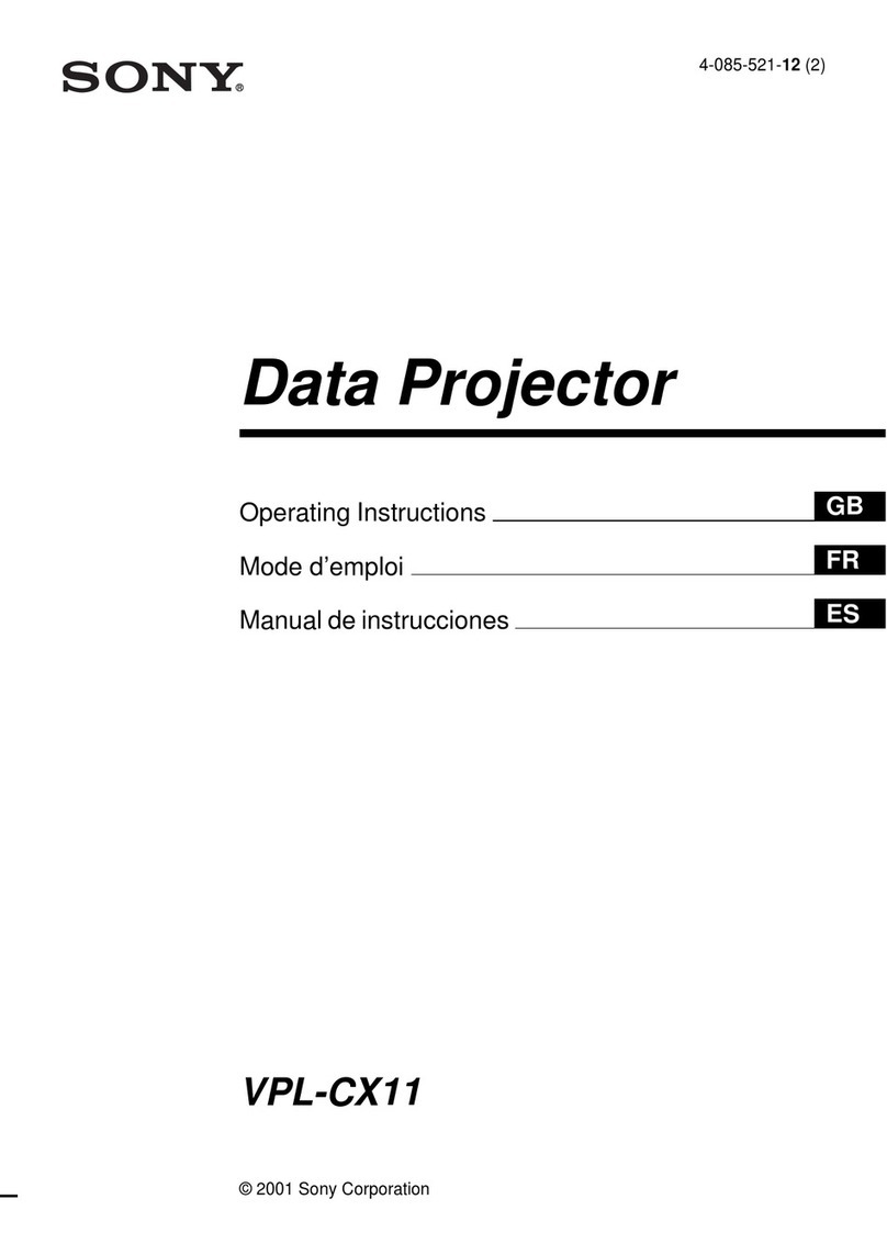 Sony VPL-CX11 operating instructions