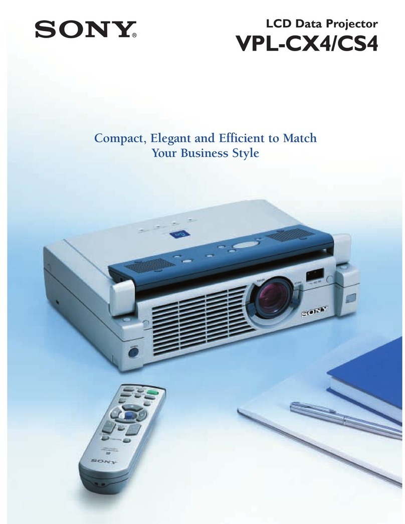 Sony VPL-CX4 User manual