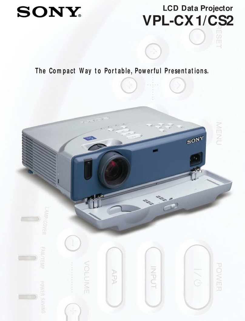 Sony VPL-CX1 User manual