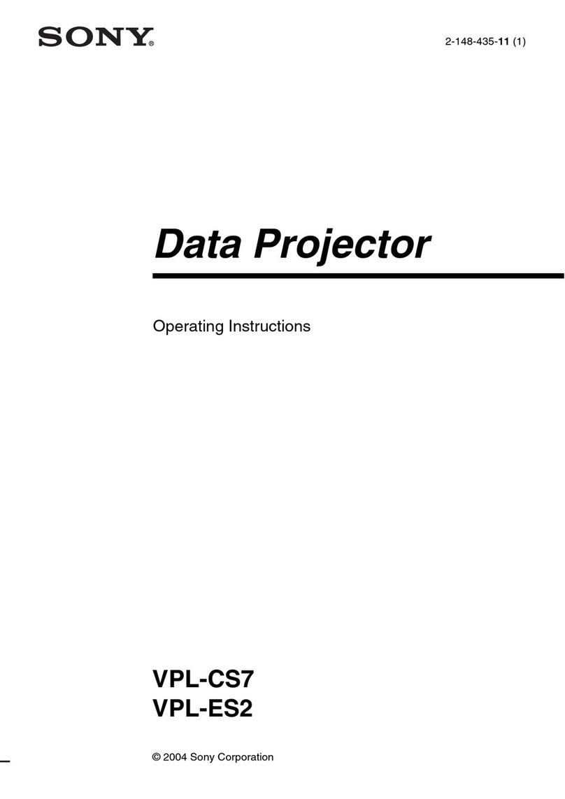 Sony SuperLite VPL-CS7 User manual