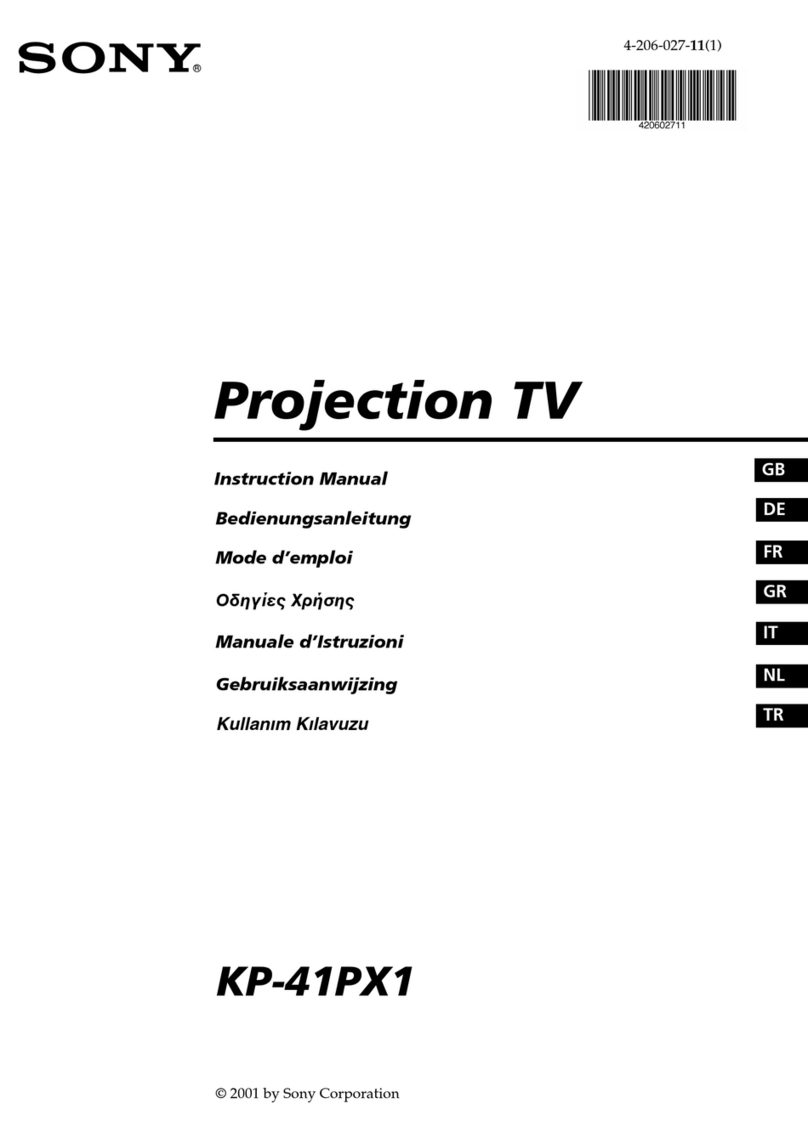 Sony KP-41PX1 User manual