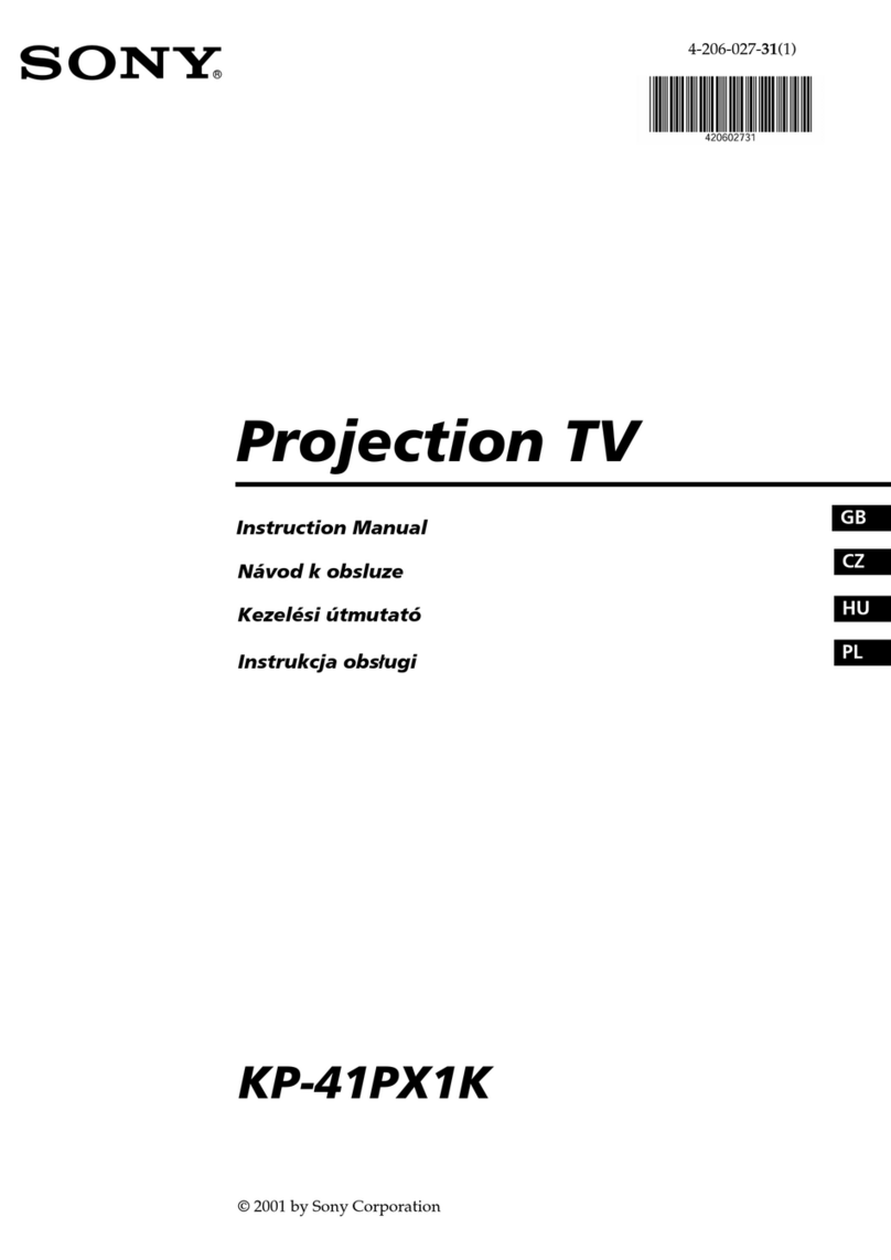 Sony KP-41PX1K User manual