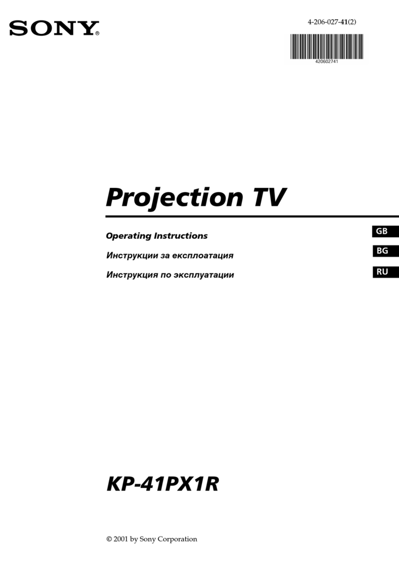 Sony KP-41PX1R User manual