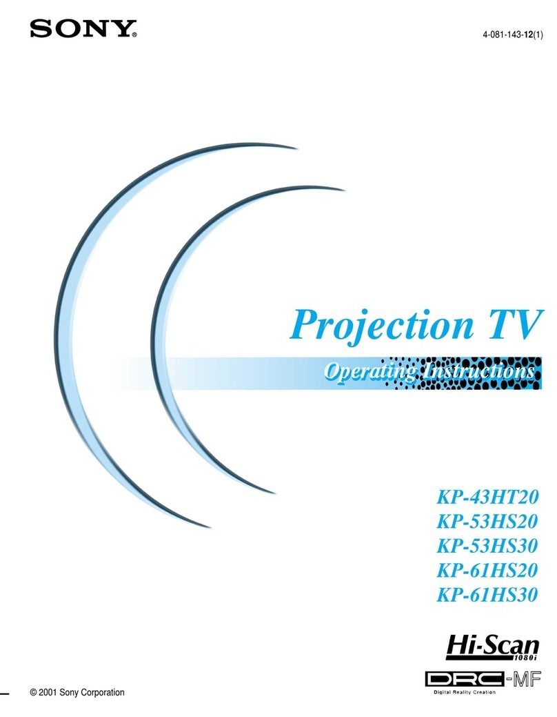 Sony TRINITRON KP-53HS20 User manual