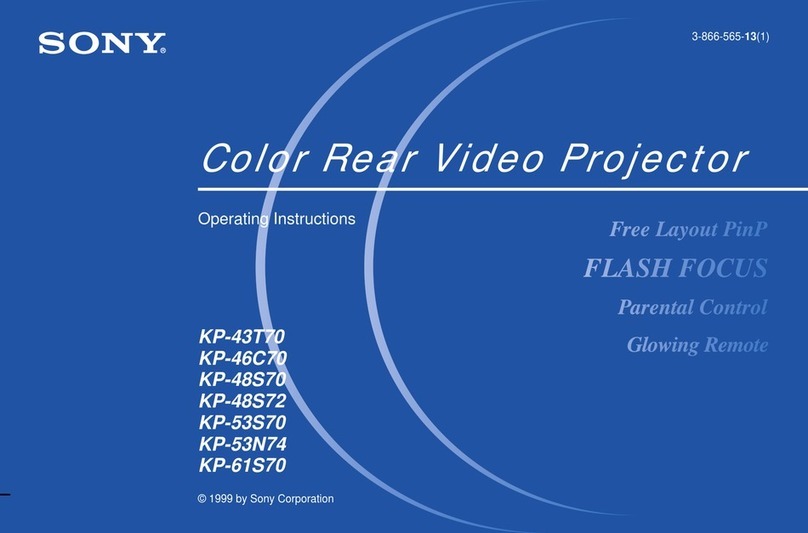 Sony KP 48S70 User manual