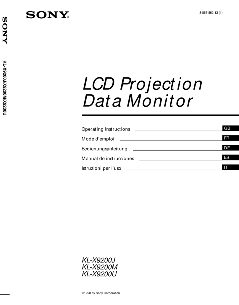 Sony KL-X9200J User manual Sony KL-X9200J User manual