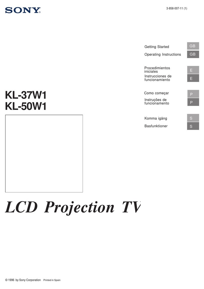 Sony KL-37W1 User manual