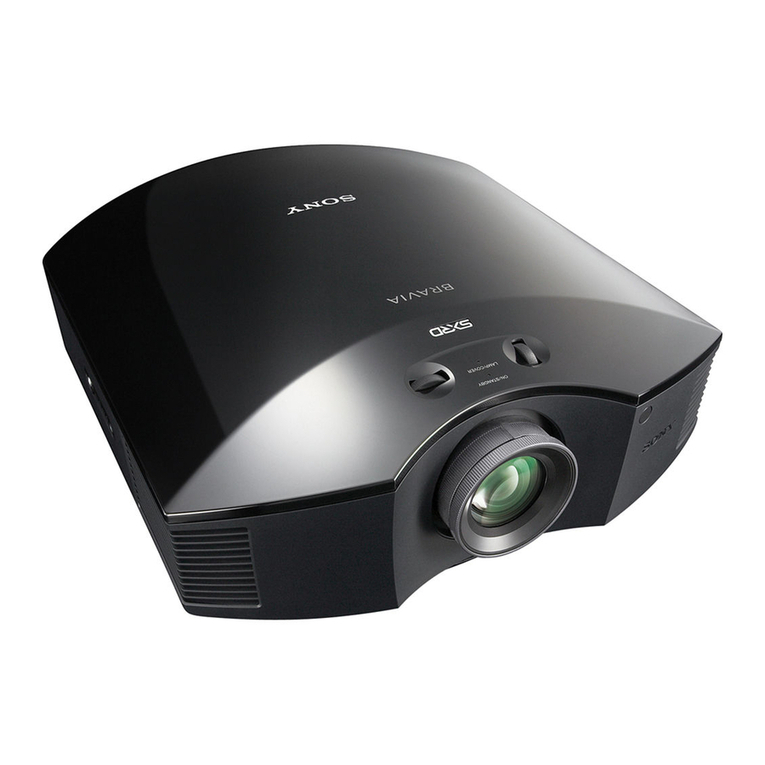 Sony VPLHW10 - BRAVIA - SXRD Projector operating instructions