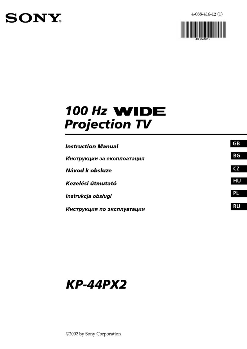 Sony KP-44PX2 instruction manual