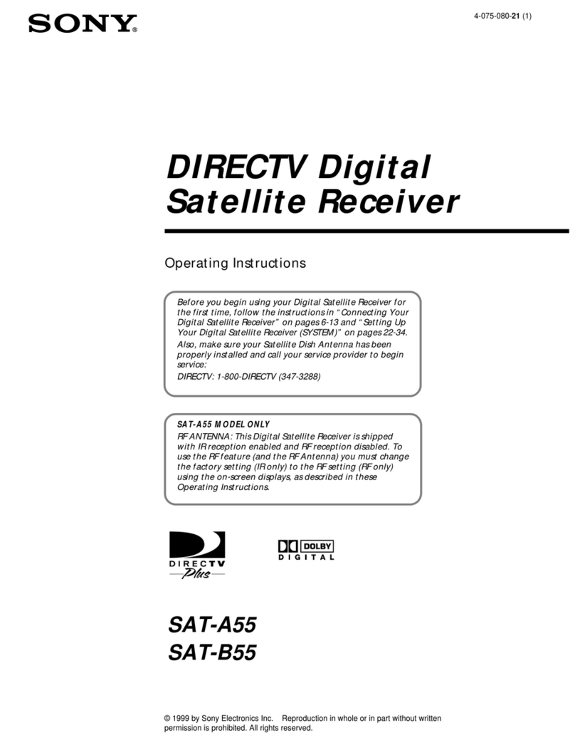 Sony SAT-A55 RM-Y802 User manual