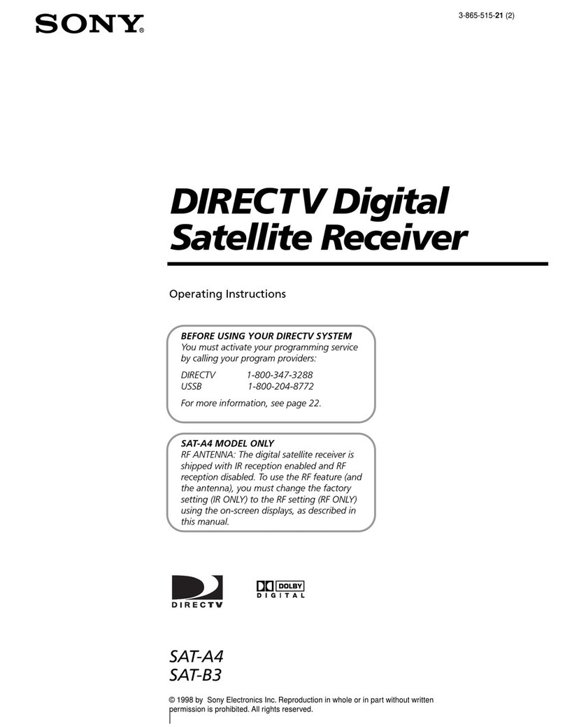Sony SAT-A4 Operating Instructions  (primary... User manual