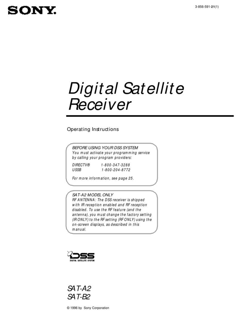 Sony SAT-A2 Operating Instructions  (primary... User manual