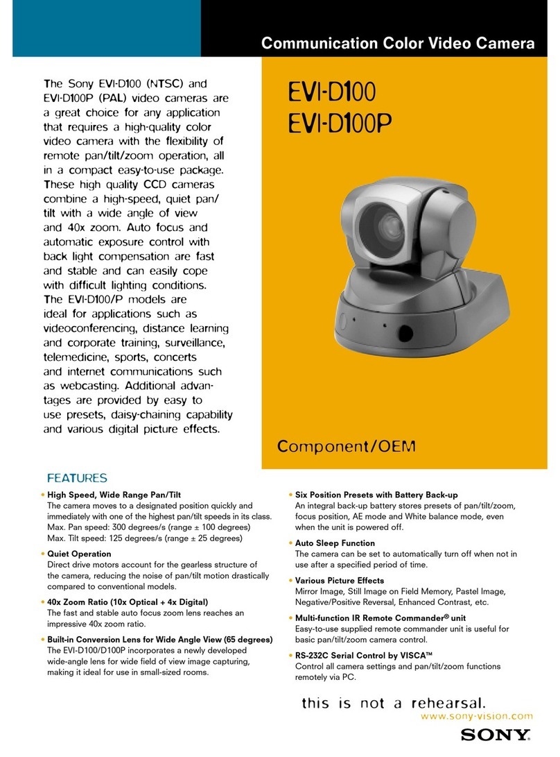 Sony EVI-D100 (NTSC) User manual