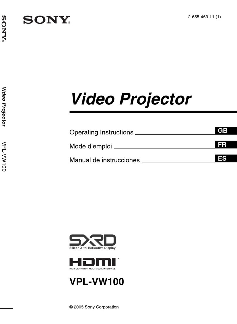 Sony VPL-V W100 operating instructions