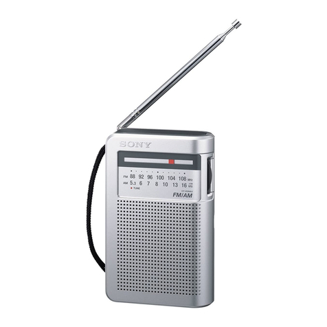 Sony ICF-S22 operating instructions