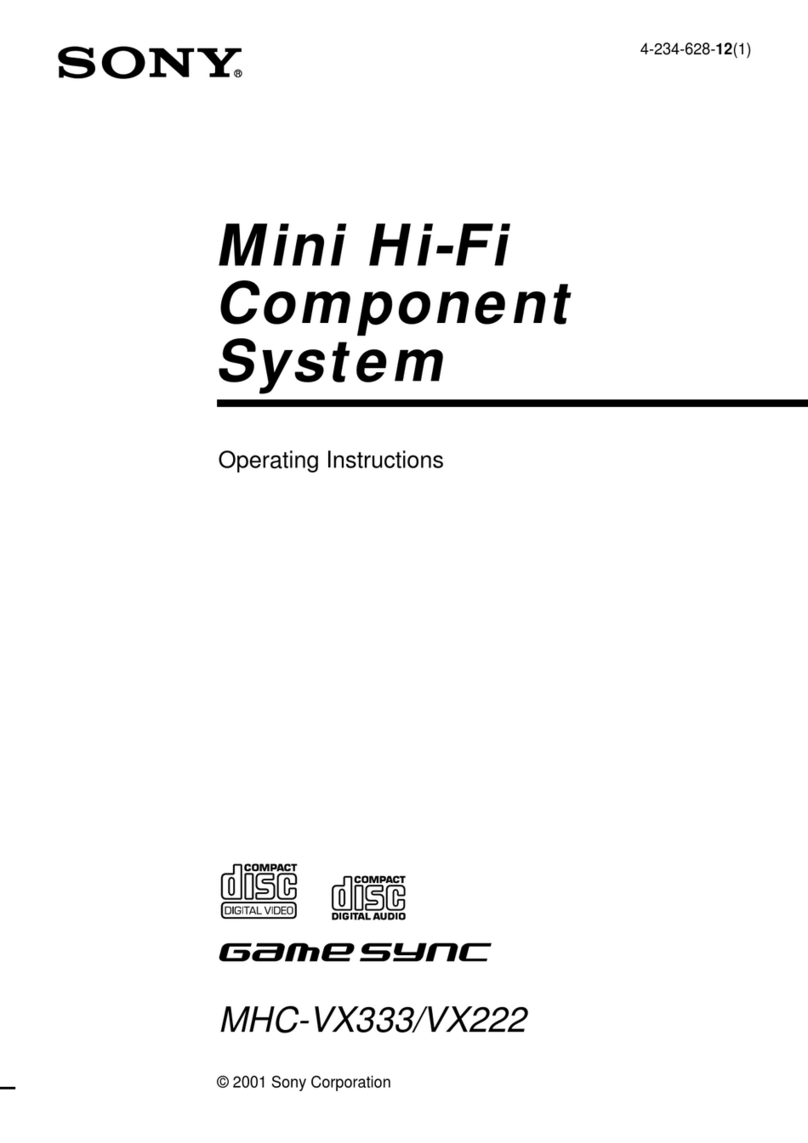 Sony MHC-VX222 operating instructions