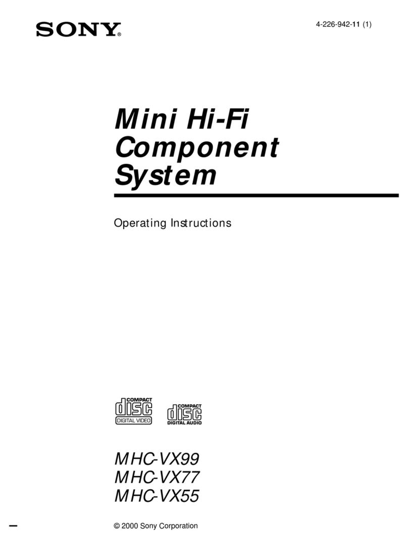 Sony MHC-VX55 operating instructions