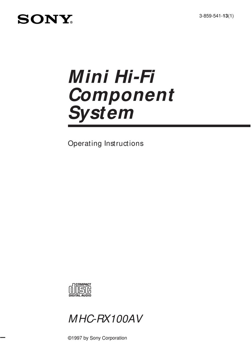 Sony MHC-RX100AV operating instructions